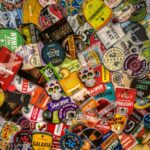 assorted label of plastic cup lot